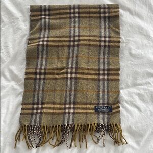 Burberry Plaid Wool Scarf